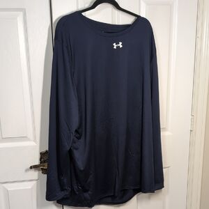 Under Armour Heat Gear Dark Blue Long Sleeve Top Size 4XL NEW
